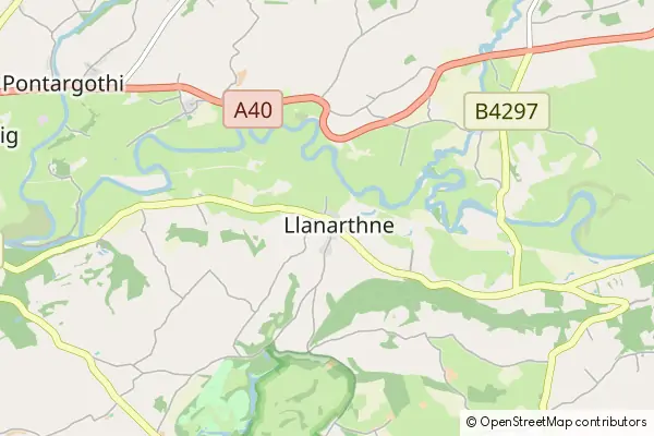 Karte Llanarthney