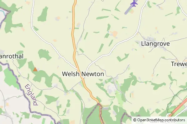 Karte Welsh Newton