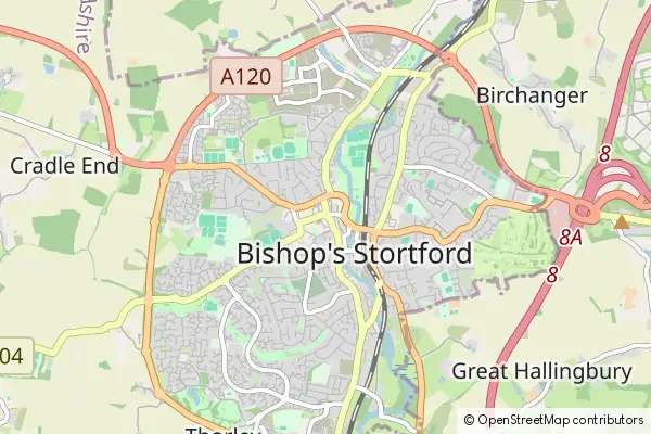 Karte: Bishop’s Stortford • © OpenStreetMap contributors Karte Bishop’s Stortford