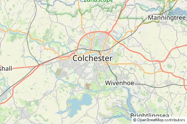 Karte Colchester