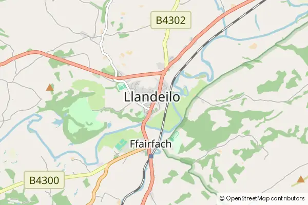 Karte Llandeilo