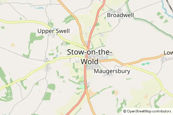Karte Stow-on-the-Wold
