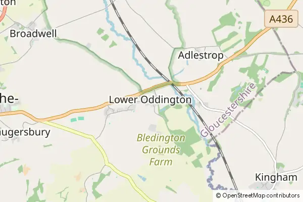 Karte Lower Oddington