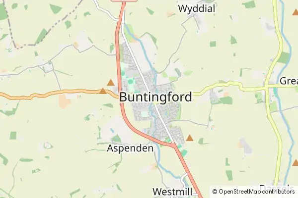 Karte Buntingford