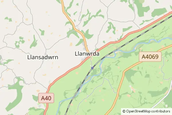 Karte Llanwrda