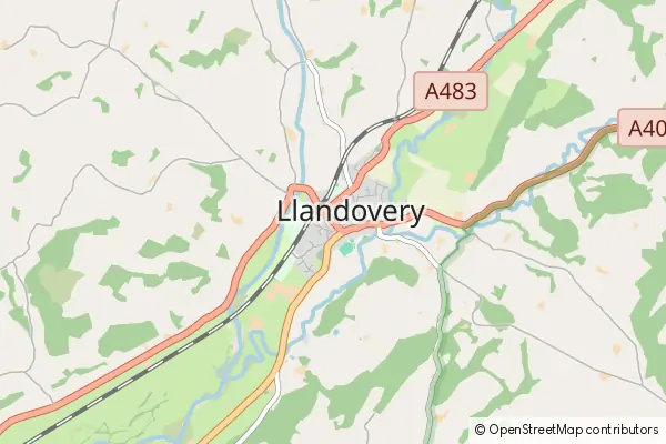Karte: Llandovery • © OpenStreetMap contributors Karte Llandovery