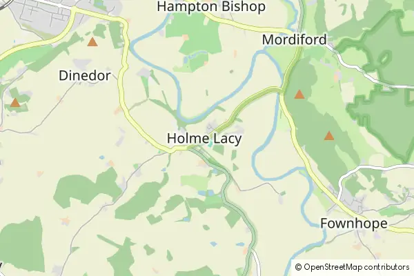 Karte Holme Lacy