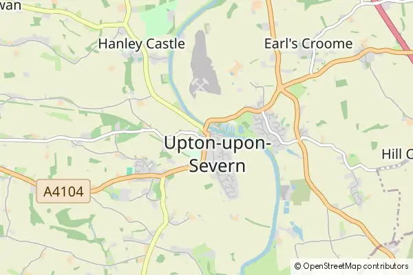 Karte Upton upon Severn