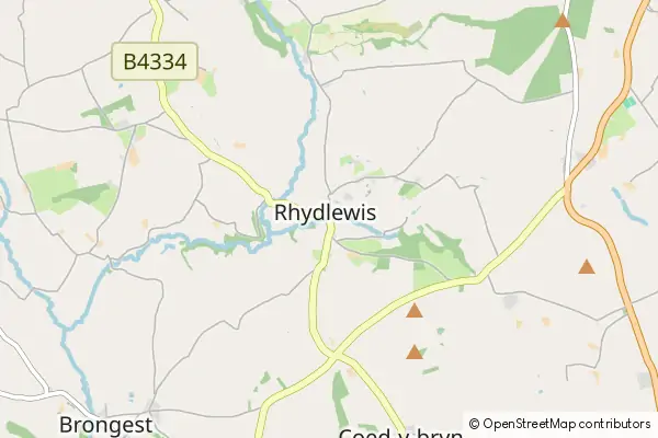 Karte Rhydlewis