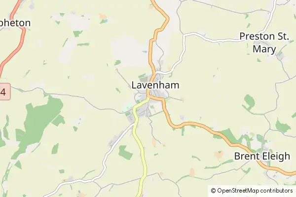 Karte: Lavenham • © OpenStreetMap contributors Karte Lavenham