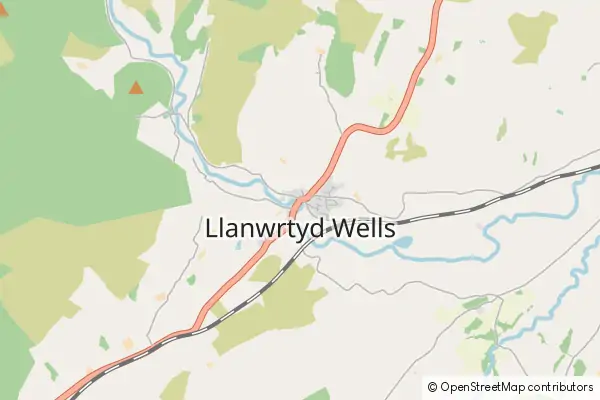 Karte Llanwrtyd Wells