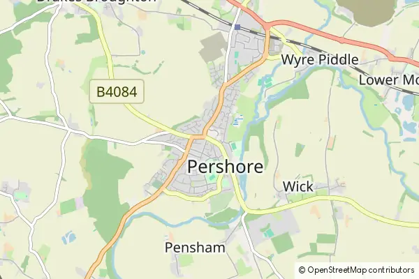 Karte Pershore