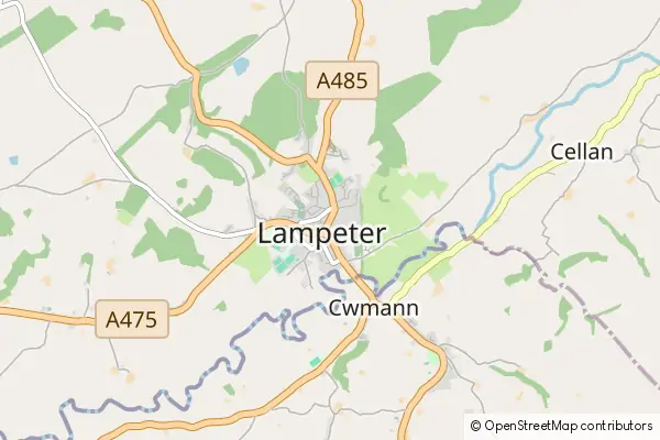 Karte Lampeter