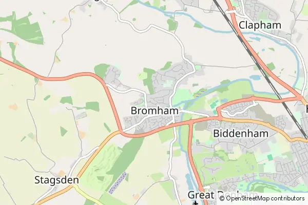 Karte Bromham