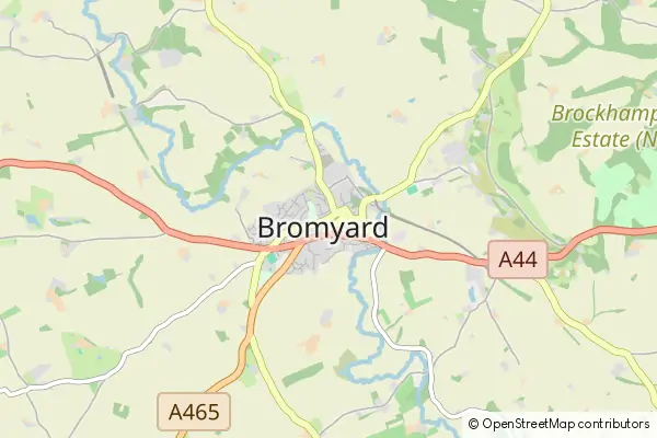 Karte Bromyard