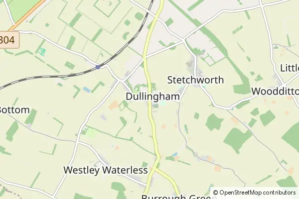 Karte Dullingham