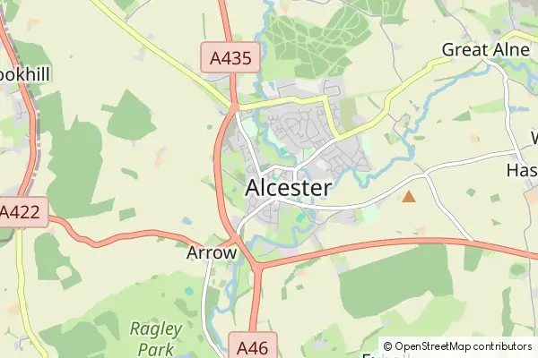 Karte Alcester