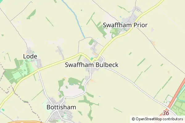 Karte Swaffham Bulbeck