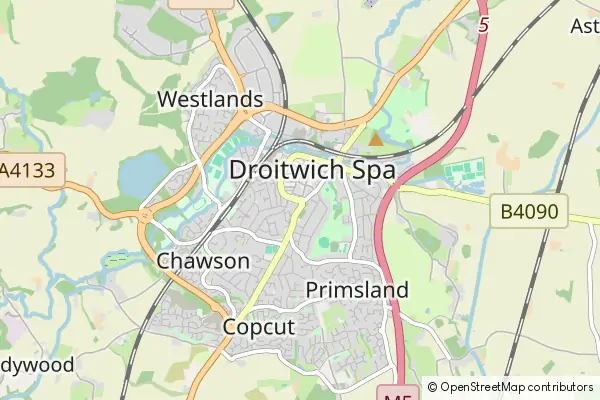 Karte Droitwich