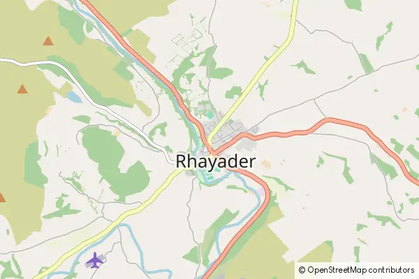 Karte Rhayader