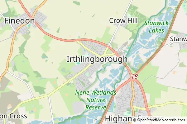 Karte Irthlingborough