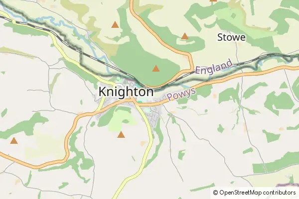 Karte: Knighton • © OpenStreetMap contributors Karte Knighton