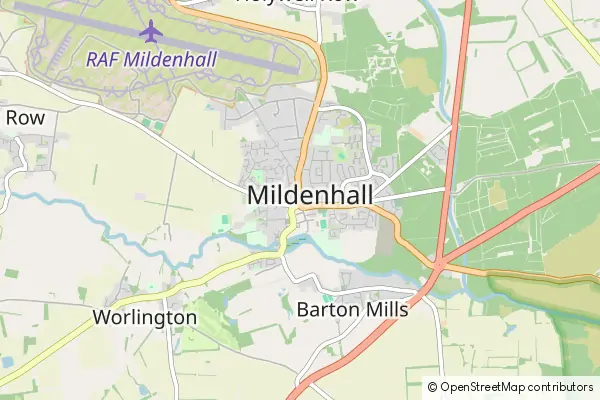 Karte Mildenhall