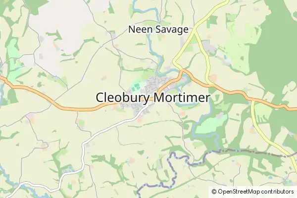 Karte Cleobury Mortimer