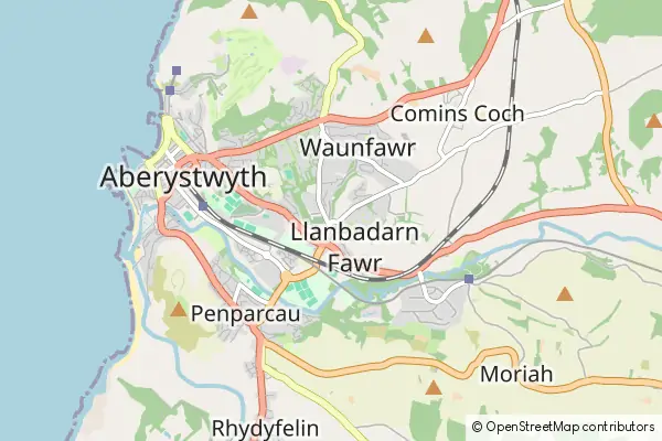 Karte Llanbadarn Fawr