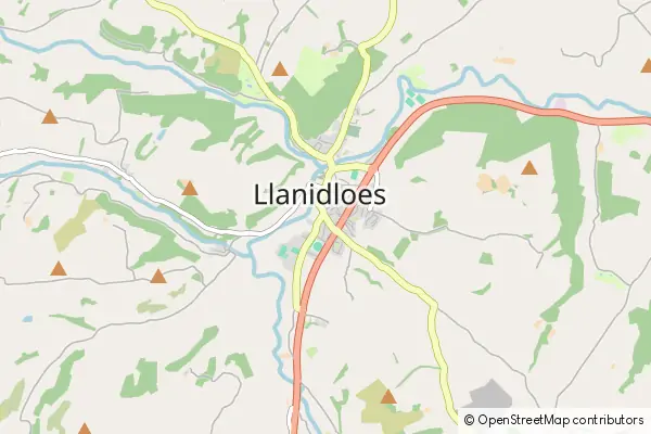 Karte Llanidloes