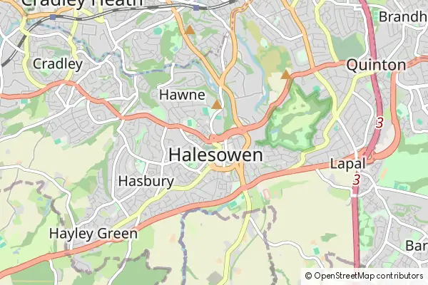 Karte Halesowen