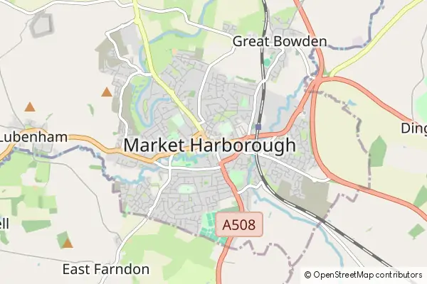 Karte Market Harborough