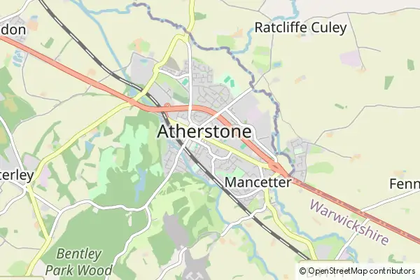 Karte Atherstone