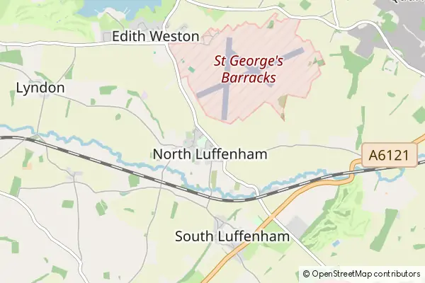 Karte North Luffenham