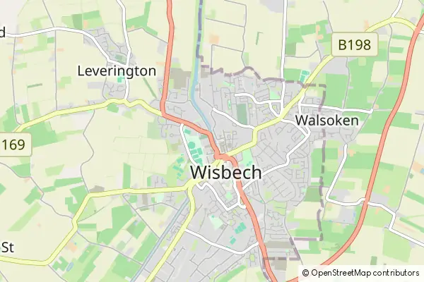 Karte Wisbech