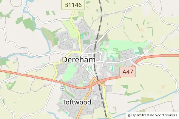 Karte Dereham