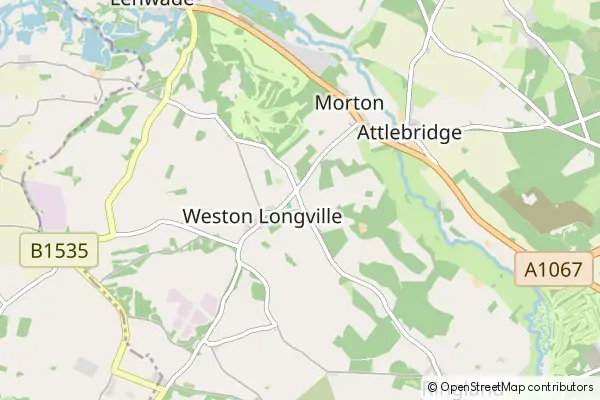 Karte Weston Longville