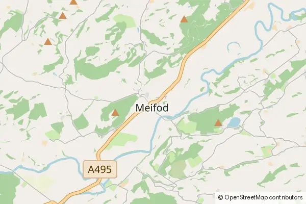 Karte Meifod