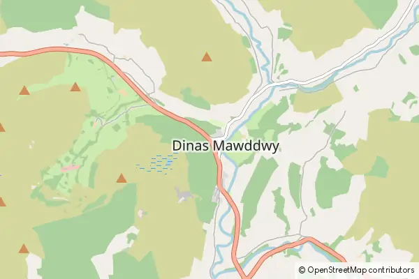 Karte Dinas Mawddwy