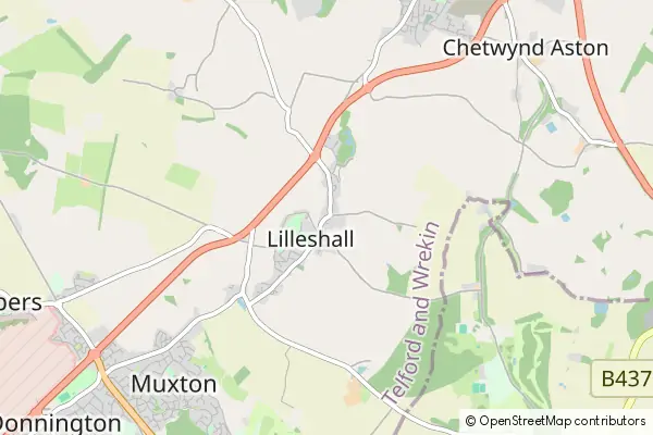 Karte: Lilleshall • © OpenStreetMap contributors Karte Lilleshall