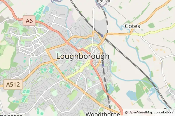 Karte Loughborough