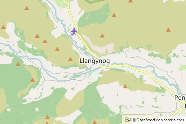 Karte Llangynog