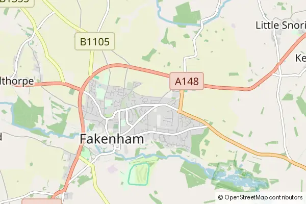 Karte Fakenham