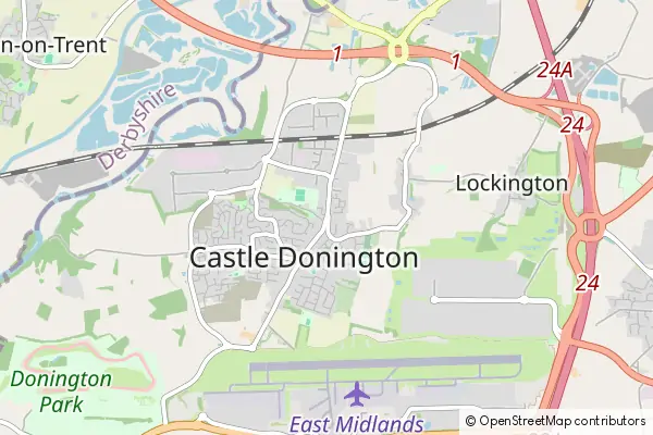 Karte Castle Donington