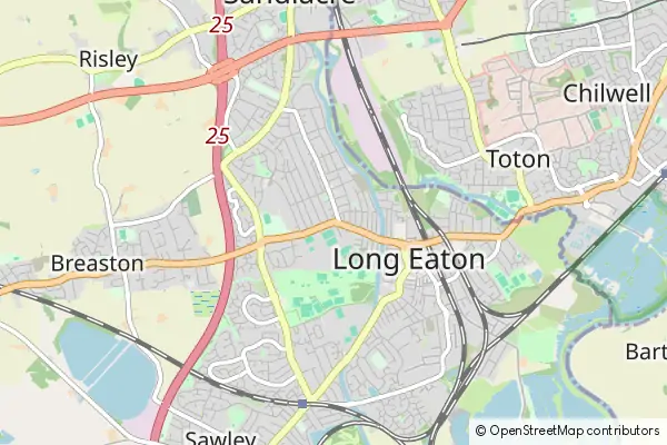 Karte Long Eaton