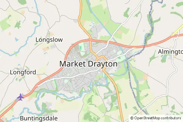 Karte Market Drayton