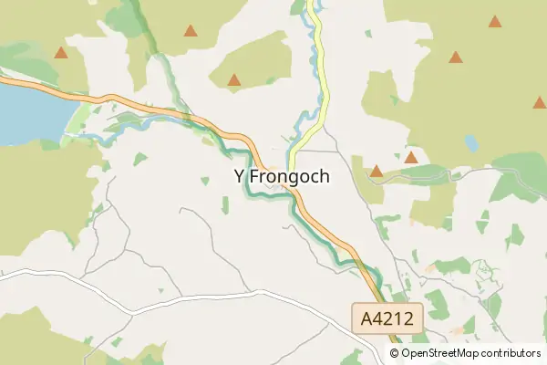 Karte Frongoch