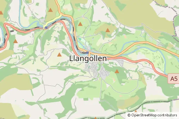 Karte Llangollen