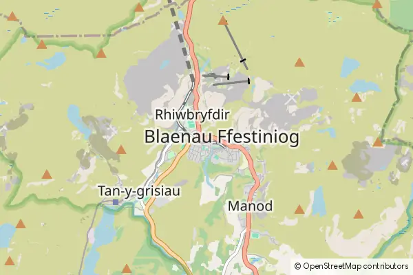 Karte Blaenau Ffestiniog