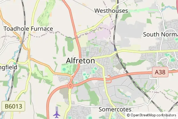 Karte Alfreton